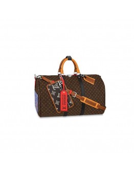 LV M56855 Louis Vuitton Keepall Bandouliere 50